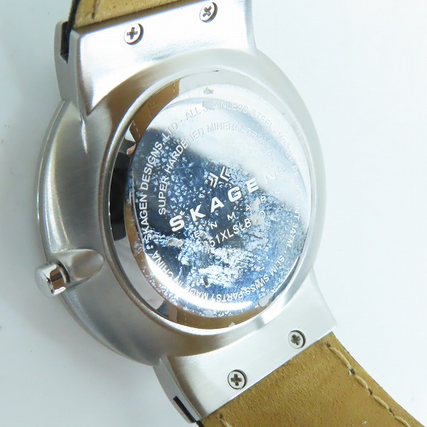 実際に弊社で買取させて頂いたSKAGEN/スカーゲン メンズクオーツ腕時計 351XLSLBMO【動作未確認】の画像 3枚目