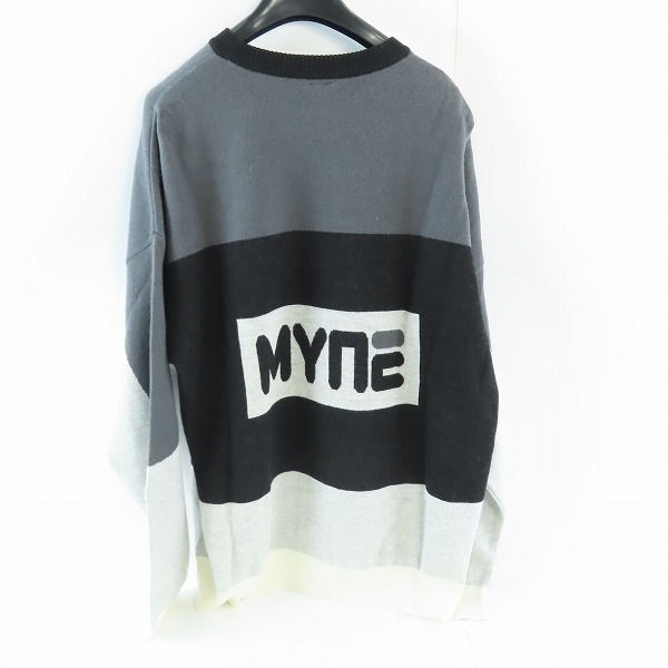 実際に弊社で買取させて頂いたMYne MIHARA YASUHIRO/マイン ミハラヤスヒロ ロゴ セーター G00PO142/Mの画像 1枚目