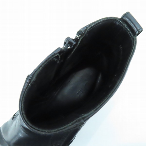 実際に弊社で買取させて頂いたDIOR/ディオール サイドジップレザーブーツ/40の画像 4枚目