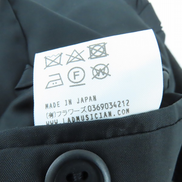 実際に弊社で買取させて頂いたLAD MUSICIAN/ラッドミュージシャン STANDARD 1B JACKET/スタンダード テーラードジャケット ウール 天使柄 2119-331/42の画像 4枚目