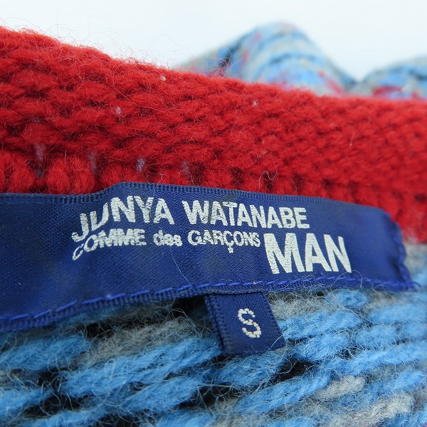 実際に弊社で買取させて頂いたJUNYA WATANABE MAN/ジュンヤワタナベマン ニットセーター AD2005 WP-N031/Sの画像 7枚目