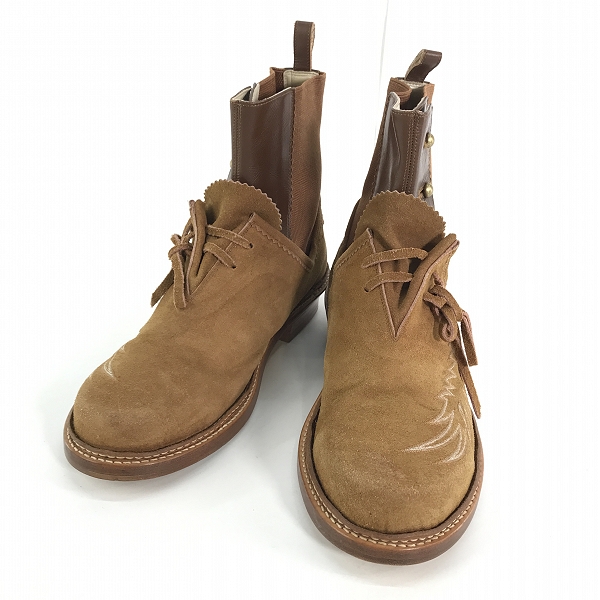 実際に弊社で買取させて頂いたNUMBER(N)INE/ナンバーナイン ウエスタン柄 スエードブーツ/10