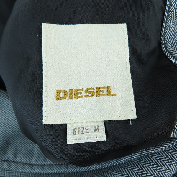 実際に弊社で買取させて頂いたDIESEL/ディーゼル 袖リブ 3B テーラード ジャケット/Mの画像 2枚目