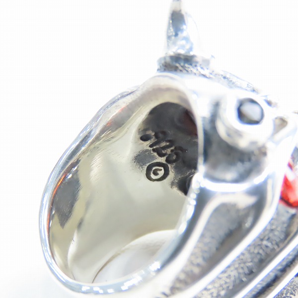 実際に弊社で買取させて頂いた【ギャラ付/カスタム】TRAVIS WALKER/トラヴィスワーカー Chomps ring/チョンプス スカルリング RGS018 17.5-19号の画像 5枚目