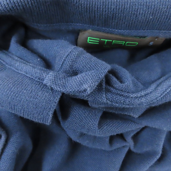 実際に弊社で買取させて頂いたETRO/エトロ 襟下ロゴプリント 半袖ポロシャツ Sの画像 6枚目