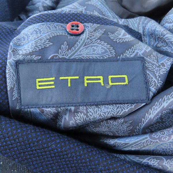 実際に弊社で買取させて頂いたETRO/エトロ 裏地総柄 ウール/シルク混 テーラードジャケット /46の画像 4枚目