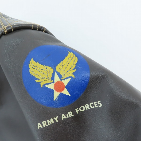 実際に弊社で買取させて頂いたBUZZ RICKSON'S/バズリクソンズ A-2 ホースハイド/馬革 フライトジャケット M83115 /40の画像 9枚目