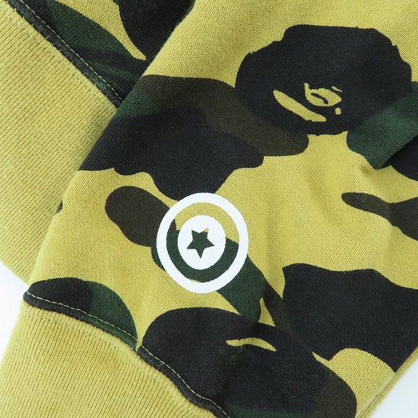 実際に弊社で買取させて頂いたA BATHING APE/アベイシングエイプ 1st camo shark full zip hoodie/ シャーク フルジップパーカー 001ZPB201043X/Lの画像 3枚目