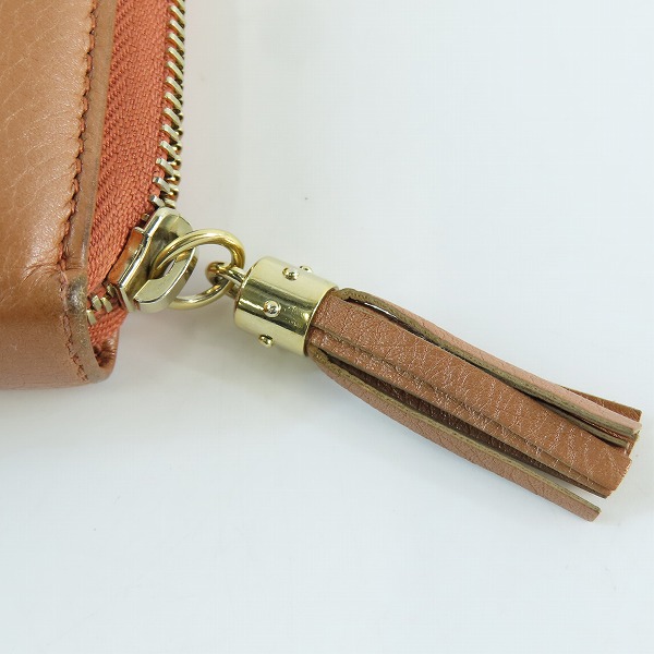 実際に弊社で買取させて頂いたGUCCI/グッチ ソーホー フリンジ ラウンドファスナー長財布 282413の画像 5枚目