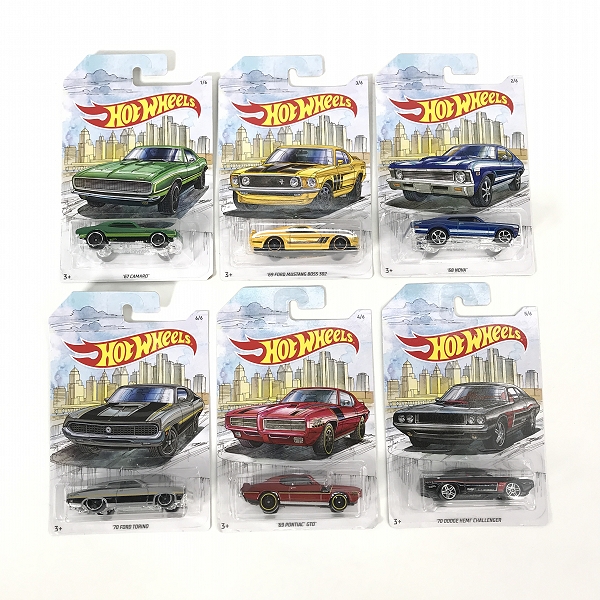実際に弊社で買取させて頂いた【おまとめ/未開封】Hot Wheels/ホットウィール '67 CAMARO/'68 NOVA/69 FORD MUSTANG BOSS 302/70 FORD TORINO 他