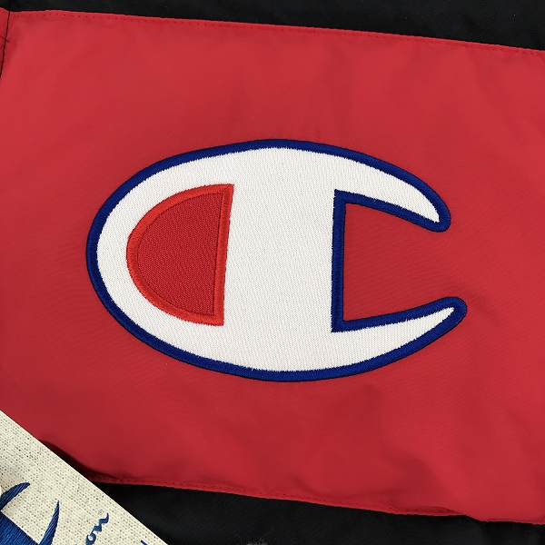 実際に弊社で買取させて頂いた【未使用】Champion/チャンピオン ダウンジャケット ブラック C3-Q607 /Mの画像 7枚目