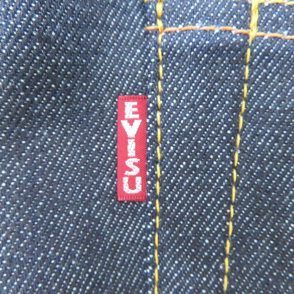 実際に弊社で買取させて頂いたEVISU/エヴィス Lot.2001 No.2 ドクチン ペイント デニムパンツ/ジーンズ 42×32の画像 5枚目