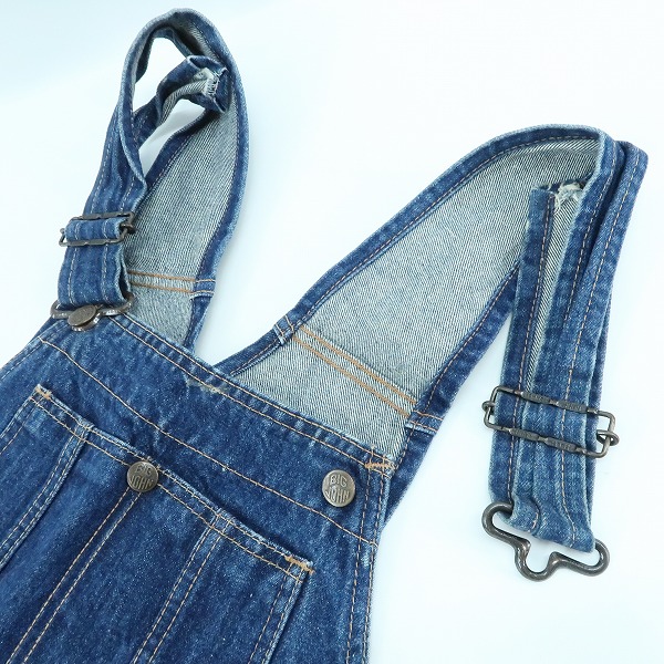 実際に弊社で買取させて頂いたBIG JOHN/ビッグジョン vintage/ビンテージ デニム オーバーオール Lot 02447/32L32の画像 6枚目