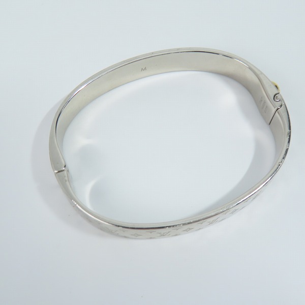 実際に弊社で買取させて頂いたLOUIS VUITTON/ルイヴィトン カフナノグラム ブレスレット  M00250/LE0199/size:Mの画像 5枚目
