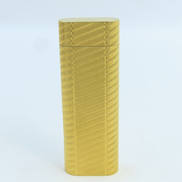 実際に弊社で買取させて頂いたCartier/カルティエ ガスライター ゴールドの画像 1枚目