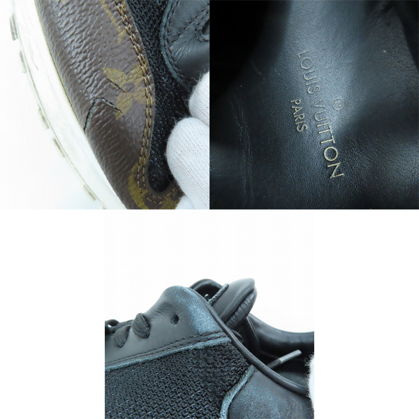 実際に弊社で買取させて頂いた【ジャンク】LOUIS VUITTON/ルイヴィトン ランアウェイライン モノグラム スニーカー/7.5の画像 8枚目