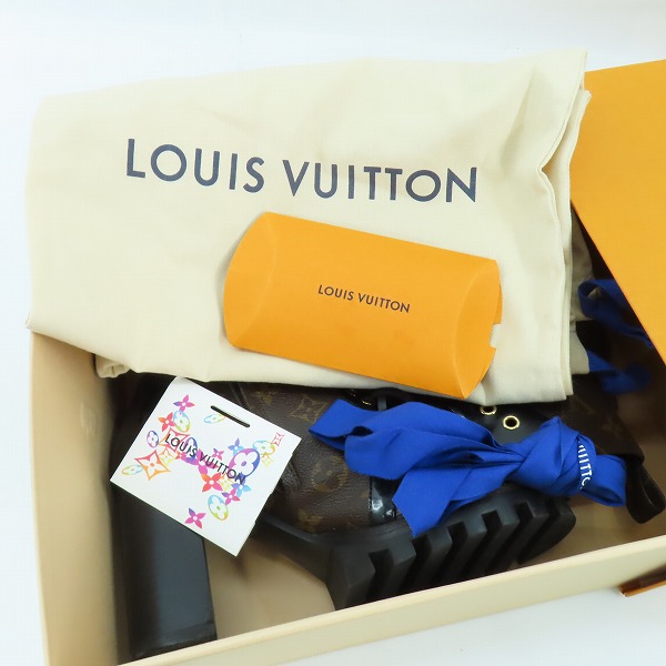 実際に弊社で買取させて頂いたLOUIS VUITTON/ルイヴィトン モノグラム スタートレイルライン ブーツ 38.5の画像 8枚目