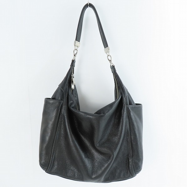 実際に弊社で買取させて頂いたaniary/アニアリ レザー トート/ショルダーバッグ 黒の画像 1枚目