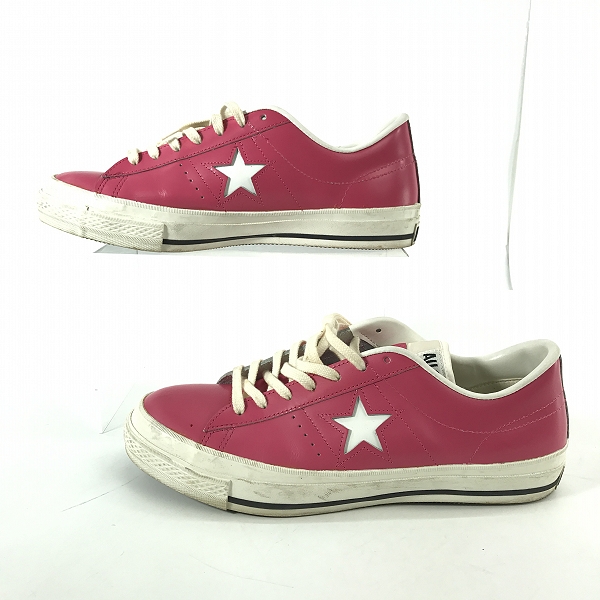 実際に弊社で買取させて頂いたCONVERSE/コンバース ONE STAR OX PNK/ WHT ワンスター ピンク/ホワイト ローカットスニーカー/10.5の画像 3枚目
