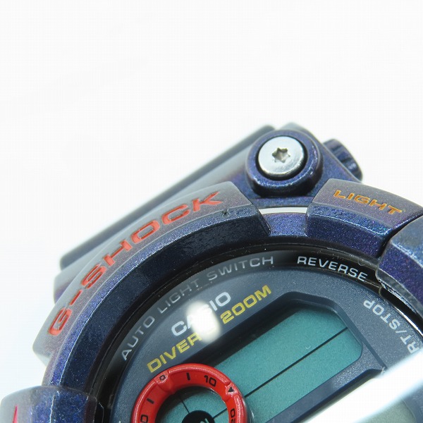 実際に弊社で買取させて頂いたG-SHOCK/Gショック FROGMAN フロッグマン 毒蛙 マジョーラカラー GW-201-6JF【動作未確認】の画像 5枚目
