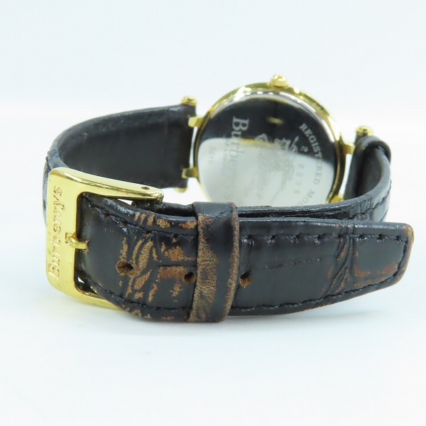 実際に弊社で買取させて頂いたBurberrys/バーバリーズ REGISTERED 3210 クォーツ 腕時計 レディース【動作未確認】の画像 2枚目