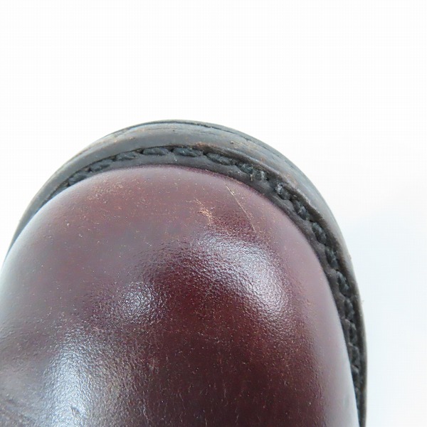 実際に弊社で買取させて頂いたREDWING/レッドウィング Mil-1 Congress Boots/ミルワン コングレス サイドゴア ブーツ ブラックチェリー 9077/8Dの画像 6枚目