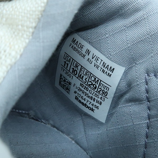 実際に弊社で買取させて頂いたReebok×STORY MFG/リーボック×ストーリーエムエフジー CLUB C 85/クラブ C 85 GZ8543/29の画像 5枚目