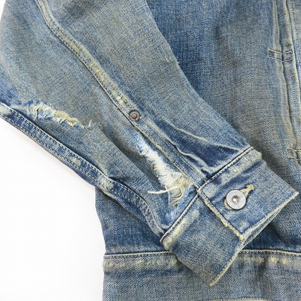 実際に弊社で買取させて頂いた【未使用】NEIGHBORHOOD/ネイバーフッド SAVAGE DENIM TYPE-1 JACKET/サベージ デニムジャケット 242XBNH-JKM01/Mの画像 7枚目