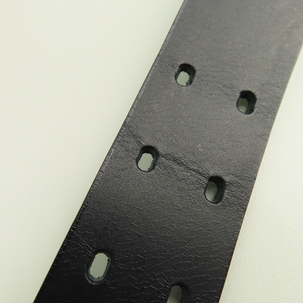 実際に弊社で買取させて頂いたATTACHMENT/アタッチメント レザーベルト ブラックの画像 4枚目