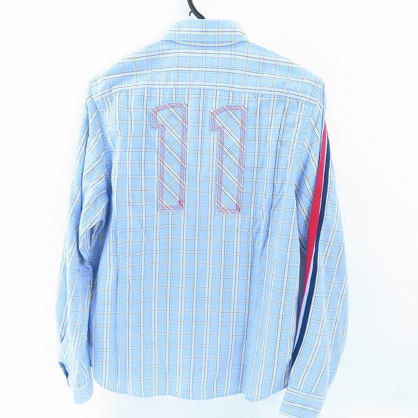 実際に弊社で買取させて頂いたJUNYA WATANABE MAN/ジュンヤワタナベマン チェック長袖シャツ AD2006 WS-B004/SSの画像 1枚目