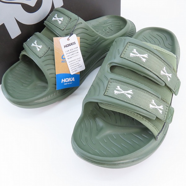実際に弊社で買取させて頂いた【未使用】WTAPS × HOKA ONEONE/ダブルタップス × ホカ オネオネ Ora Luxe Olive Drab/オラ ラックス 1155398/26