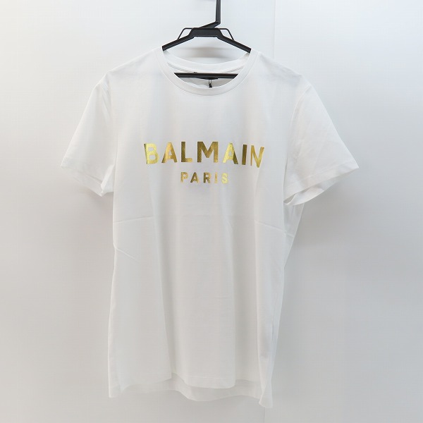 実際に弊社で買取させて頂いた【未使用】BALMAIN/バルマン ロゴ 半袖Tシャツ/M