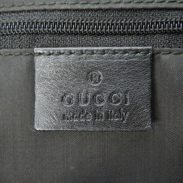 実際に弊社で買取させて頂いたGUCCI/グッチ バンブー ショルダーバッグ 000-0833/ブラックの画像 4枚目