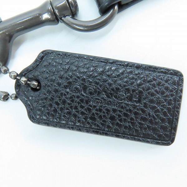 実際に弊社で買取させて頂いたCOACH/コーチ レザー セカンドバッグ クラッチバッグ/ポーチブラック F28614の画像 6枚目