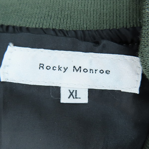 実際に弊社で買取させて頂いたRocky Monroe/ロッキーモンロー MA-1/ボンバージャケット XLの画像 2枚目
