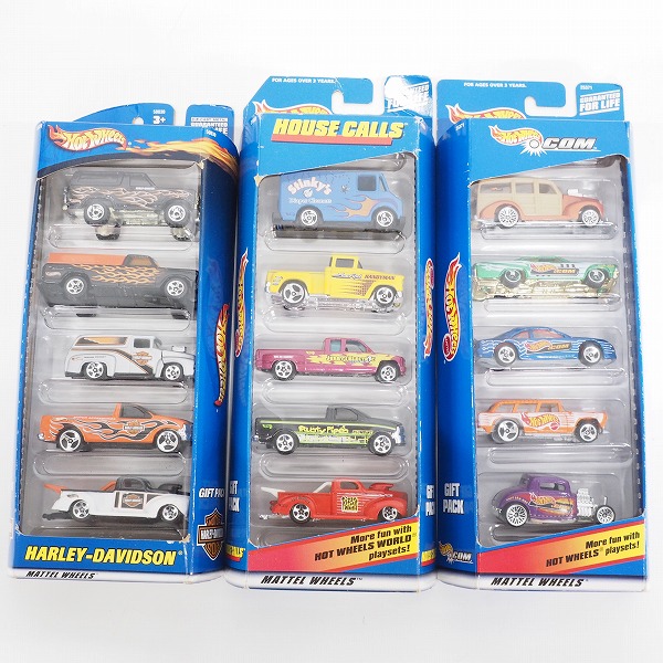 実際に弊社で買取させて頂いた【未開封】Hot Wheels/ホットウィール  HARLEY-DAVIDSON/HOUSE CALLS GIFT PACK 他 ミニカー 5台ｘ3点セット