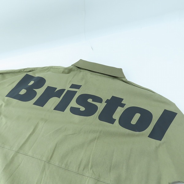 実際に弊社で買取させて頂いたF.C.Real Bristol/エフシーレアルブリストル 23SS FCRB BIG LOGO WIDE POLO ポロシャツ FCRB-230072/Lの画像 2枚目