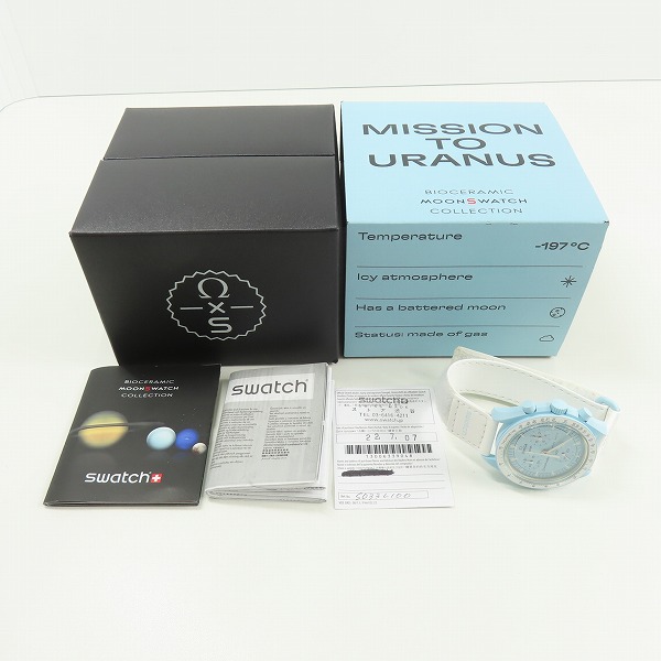 実際に弊社で買取させて頂いたOMEGA×SWATCH/オメガ×スウォッチ スピードマスター MISSION TO URANUS 腕時計 SO33L100の画像 5枚目