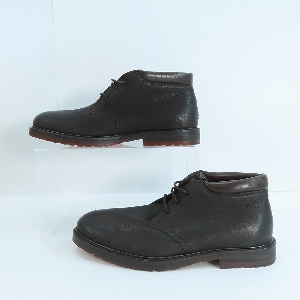 実際に弊社で買取させて頂いたARMANI COLLEZIONI/アルマーニコレッツォーニ レザーチャッカブーツ 40の画像 3枚目