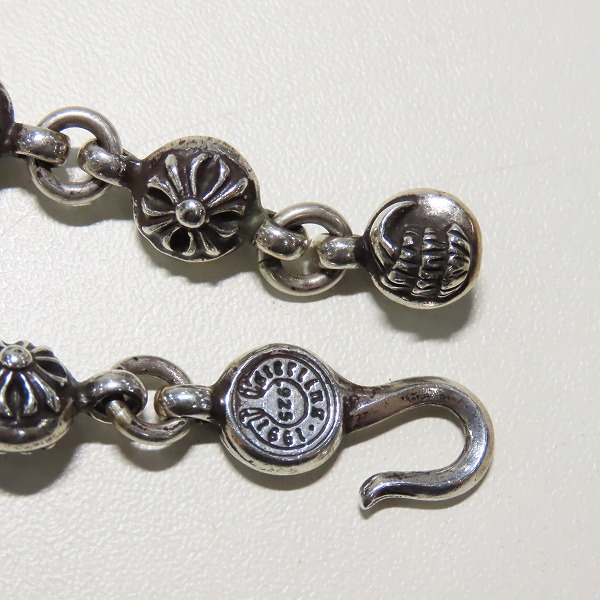実際に弊社で買取させて頂いたCHROME HEARTS/クロムハーツ マルチボールネックレス スモールCHクロスの画像 4枚目