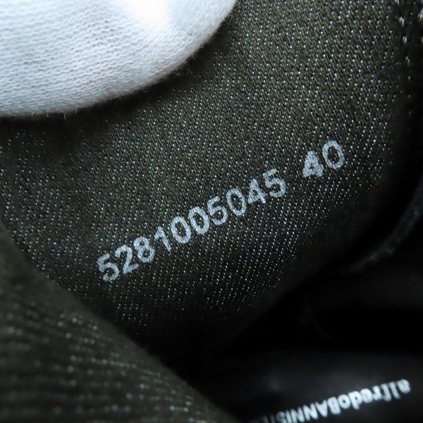 実際に弊社で買取させて頂いたalfredoBANNISTER/アルフレッドバニスター サイドジップ ストラップ ショートブーツ 5281005045/40の画像 5枚目