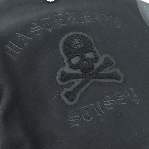 実際に弊社で買取させて頂いたSTUSSY×MASTERMIND/ステューシー×マスターマインド スカルロゴ スタジャン Mの画像 8枚目