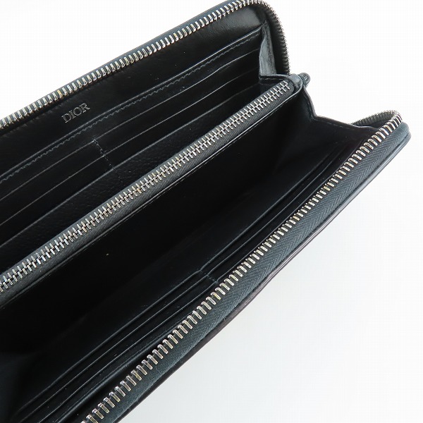 実際に弊社で買取させて頂いたChristian Dior/クリスチャンディオール cdロゴ ラウンドジップ長財布の画像 3枚目