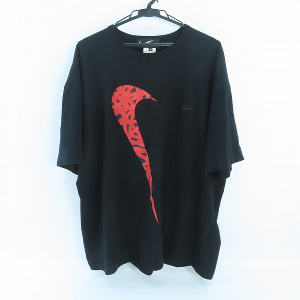 実際に弊社で買取させて頂いたNIKE×BLACK COMME DES GARCONS/ナイキ×ブラックコムデギャルソン SWOOSH ラメ加工 Tシャツ/M