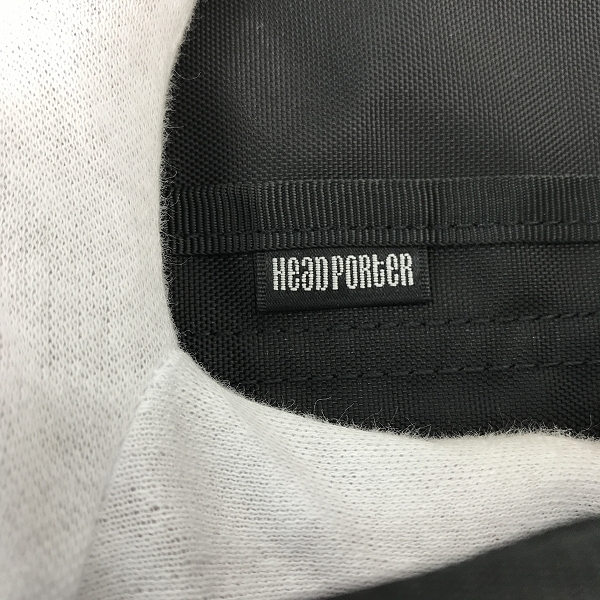 実際に弊社で買取させて頂いた(4)HEAD PORTER/ヘッドポーター ショルダー メッセンジャー バッグ ブラック×グレーの画像 6枚目
