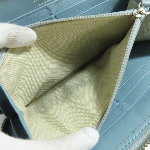 実際に弊社で買取させて頂いた JIMMY CHOO/ジミーチュウ フィリパ レザー スタースタッズ ラウンドファスナー 長財布 ウォレットの画像 5枚目