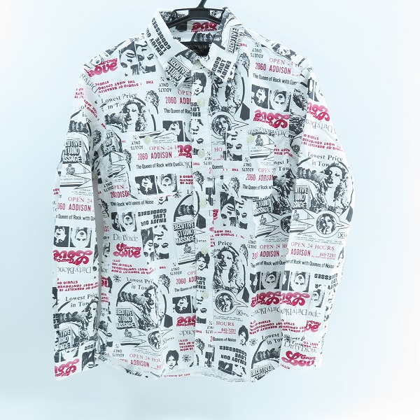 実際に弊社で買取させて頂いた【未使用】HYSTERIC GLAMOUR/ヒステリックグラマー COURTNEY LOVE/コートニーラブ 総柄シャツ 0261AH01/S