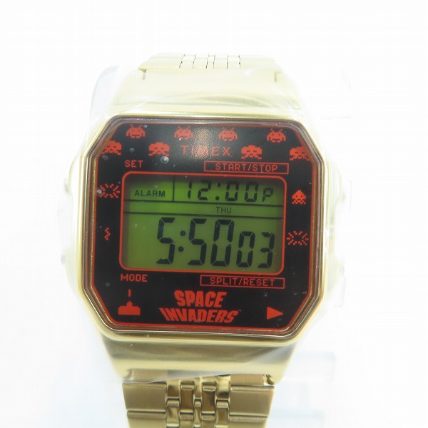 実際に弊社で買取させて頂いた(1)【未使用】TIMEX/タイメックス スペースインベーダー  腕時計 TW2V30100