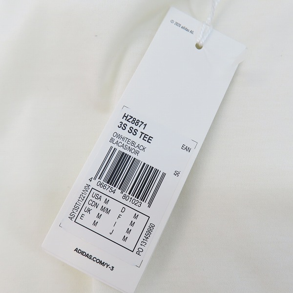 実際に弊社で買取させて頂いたY-3/ワイスリー ヨウジヤマモト×アディダス 23SS 3S SS Tシャツ HZ8871 /Mの画像 8枚目