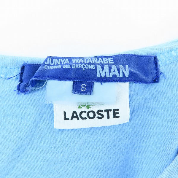 実際に弊社で買取させて頂いたJUNYA WATANABE MAN×LACOSTE/ジュンヤワタナベマン×ラコステ 半袖 Tシャツ AD2006 WR-T018/Sの画像 2枚目